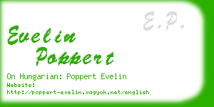 evelin poppert business card